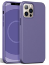 MagSafe Leder Case Lila