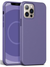 MagSafe Leder Case Lila