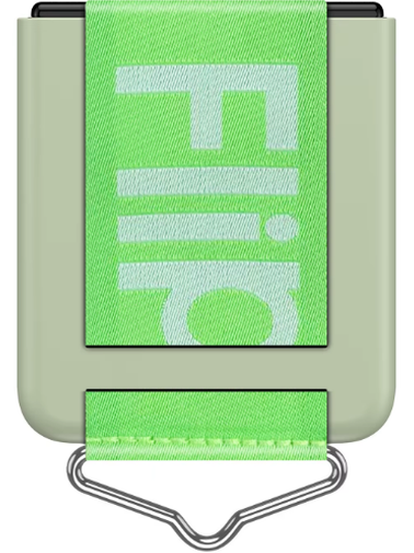 Z Flip Case mit Gurt in Grün