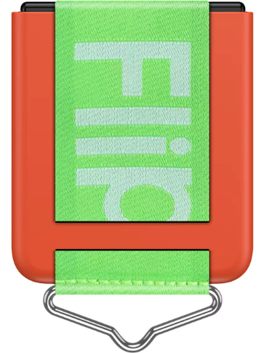 Z Flip Case mit Gurt in Orange