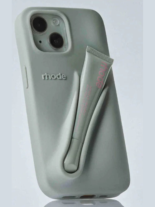 Rhode Case mit Lippenstift Grau