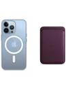 Transparentes MagSafe Case + Wallet in Cherry