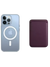 Transparentes MagSafe Case + Wallet in Cherry