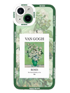 Van Gogh - Vase mit Rosen (Exponatbeschriftung)