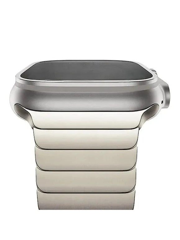 Edelstahl Apple Watch Armband im Titan Look in verschiedenen Farben