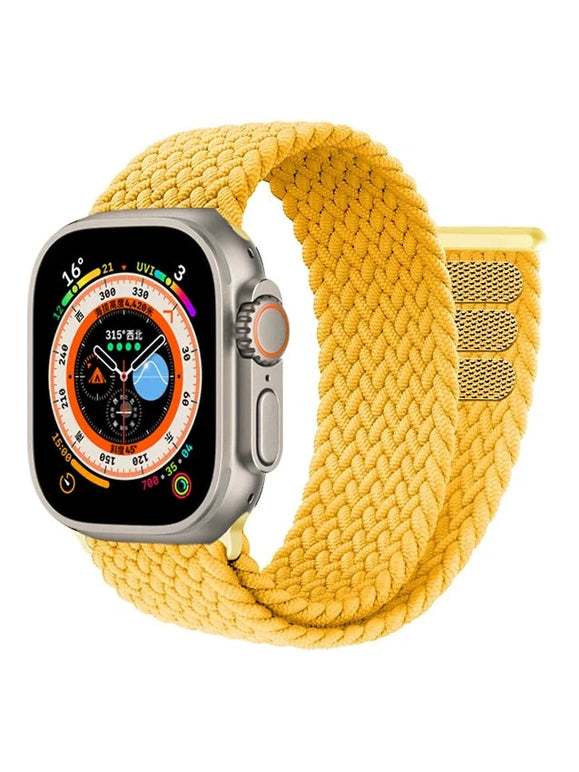 Geflochtenes Solo Loop Armband mit Klettverschluss in vielen Farben
