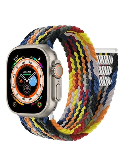 Geflochtenes Solo Loop Armband mit Klettverschluss in vielen Farben