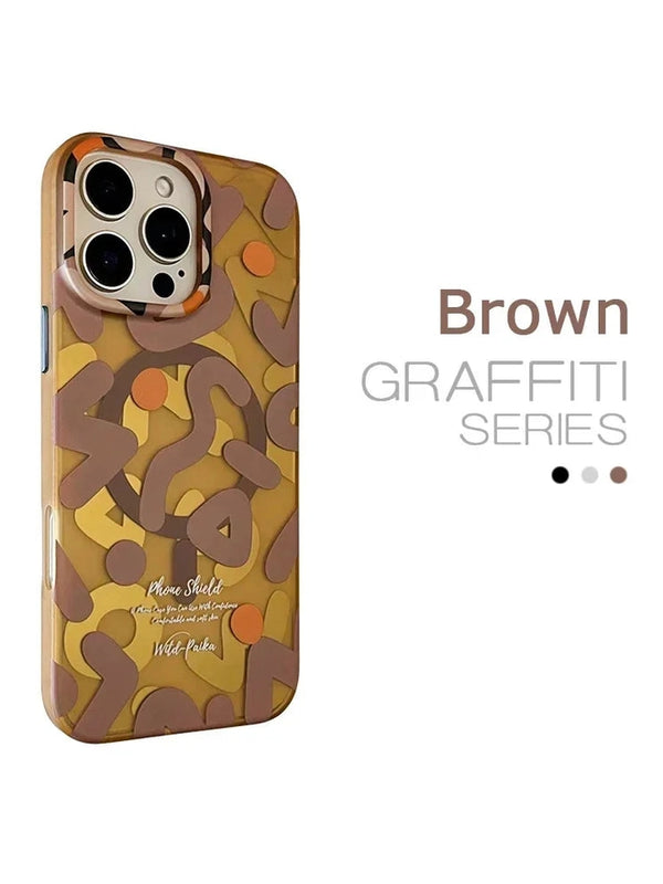 MagSafe Case Grafitti Braun
