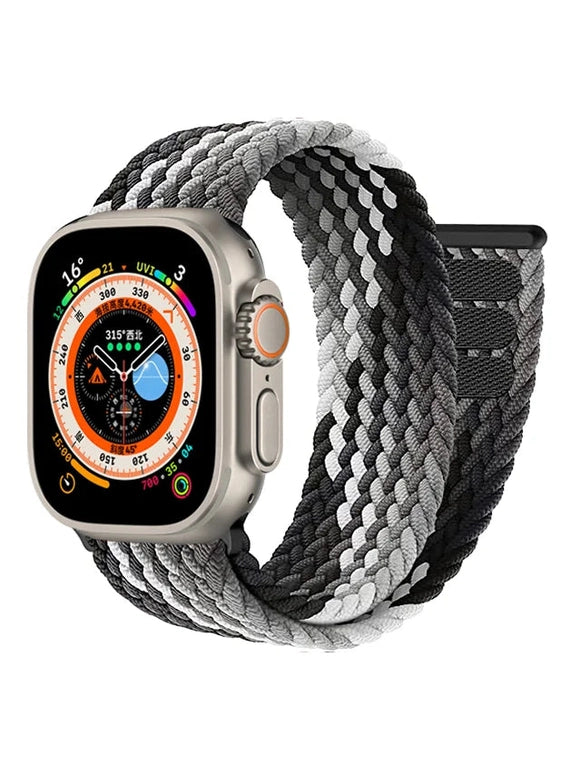 Geflochtenes Solo Loop Armband mit Klettverschluss in vielen Farben