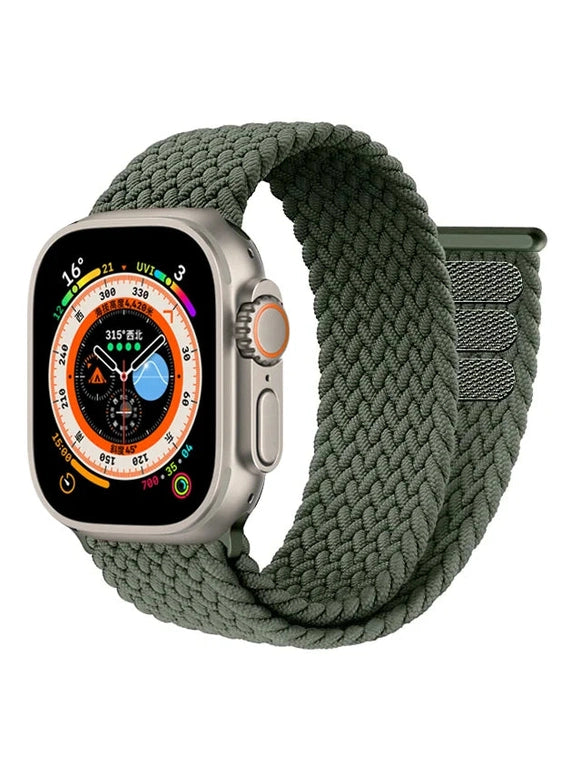Geflochtenes Solo Loop Armband mit Klettverschluss in vielen Farben