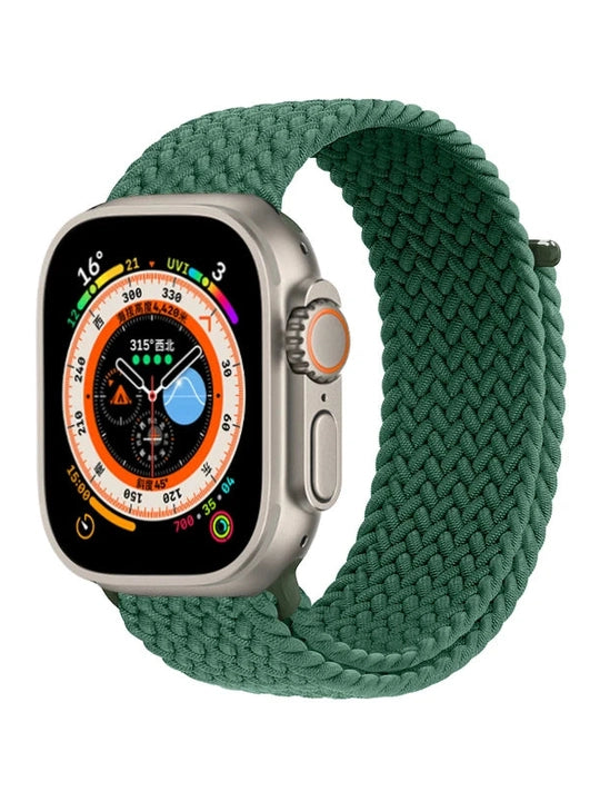 Geflochtenes Solo Loop Armband mit Klettverschluss in vielen Farben