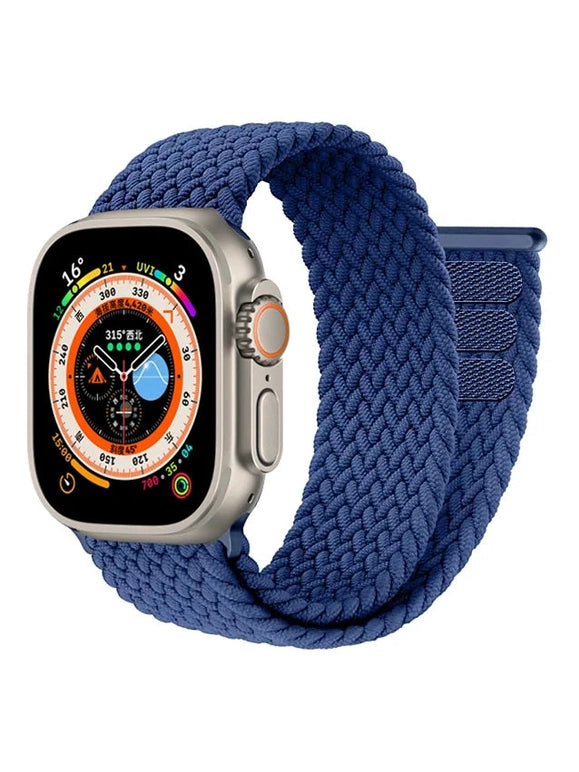 Geflochtenes Solo Loop Armband mit Klettverschluss in vielen Farben