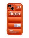 Daunen-Look Case Orange