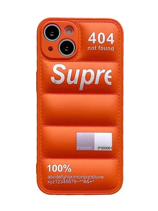 Daunen-Look Case Orange