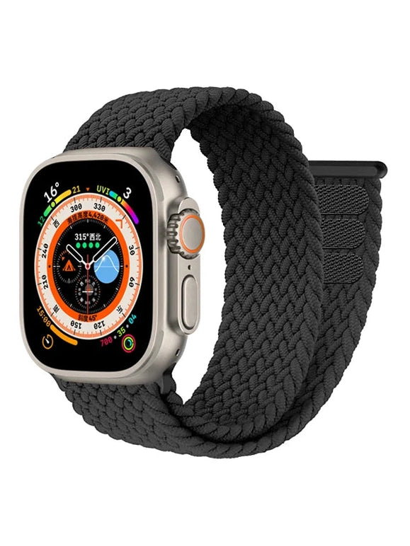Geflochtenes Solo Loop Armband mit Klettverschluss in vielen Farben