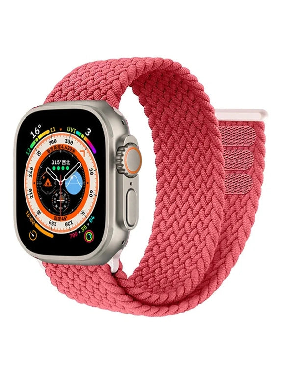 Geflochtenes Solo Loop Armband mit Klettverschluss in vielen Farben