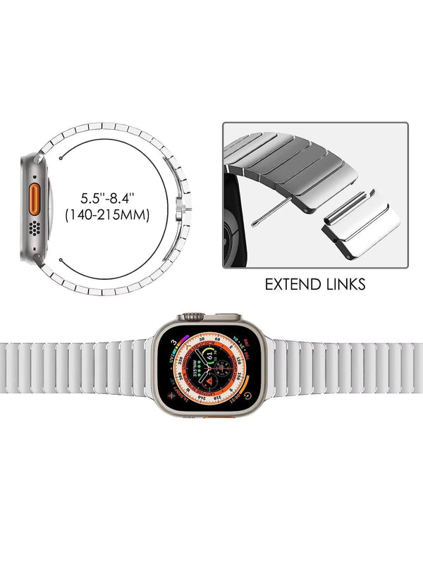 Edelstahl Apple Watch Armband im Titan Look in verschiedenen Farben