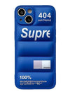 Daunen-Look Case Blau