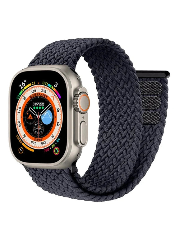Geflochtenes Solo Loop Armband mit Klettverschluss in vielen Farben