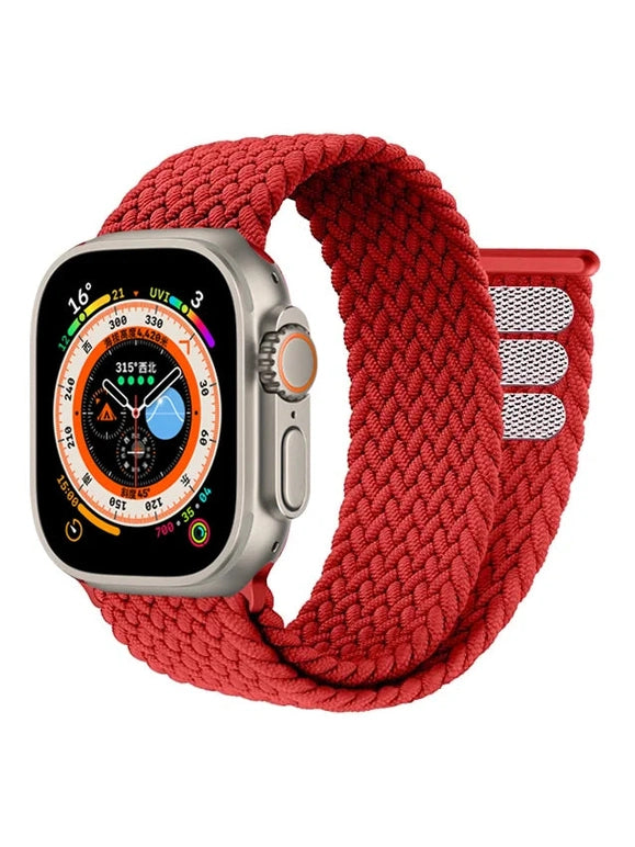 Geflochtenes Solo Loop Armband mit Klettverschluss in vielen Farben