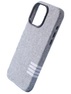 Leinenstoff Case Grau