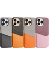Kartenhalter Case Orange-Grau