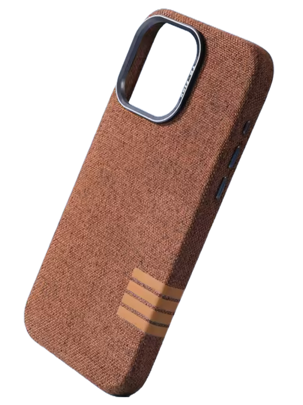 Leinenstoff Case Braun