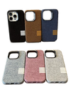 Leinenstoff Case Grau